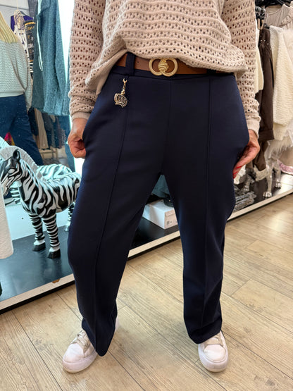 Pantalon couronne marine