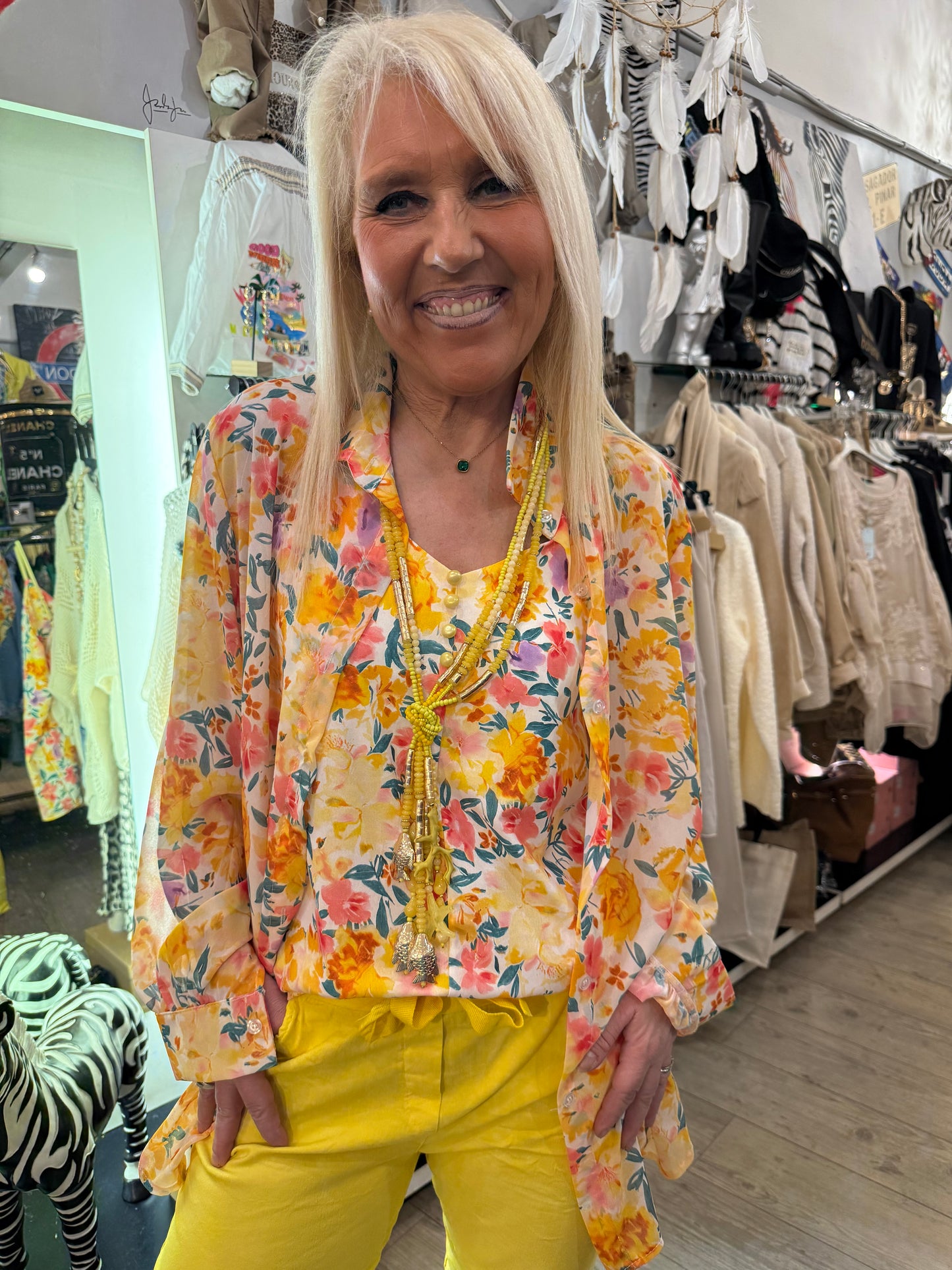 Chemise Émilie jaune
