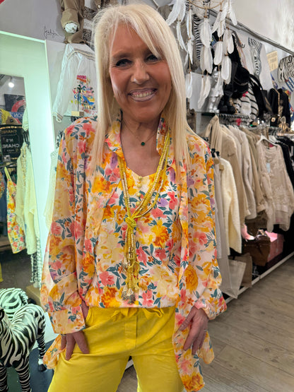 Chemise Émilie jaune