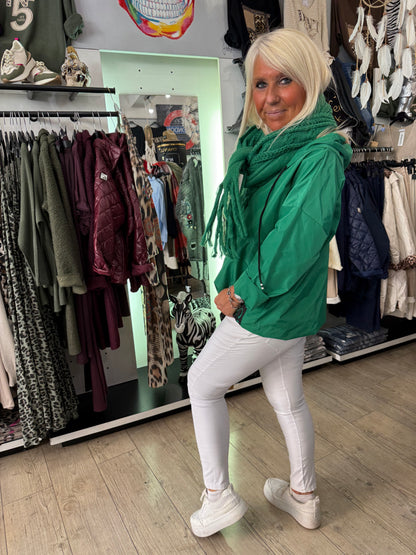 Veste coup de vent vert
