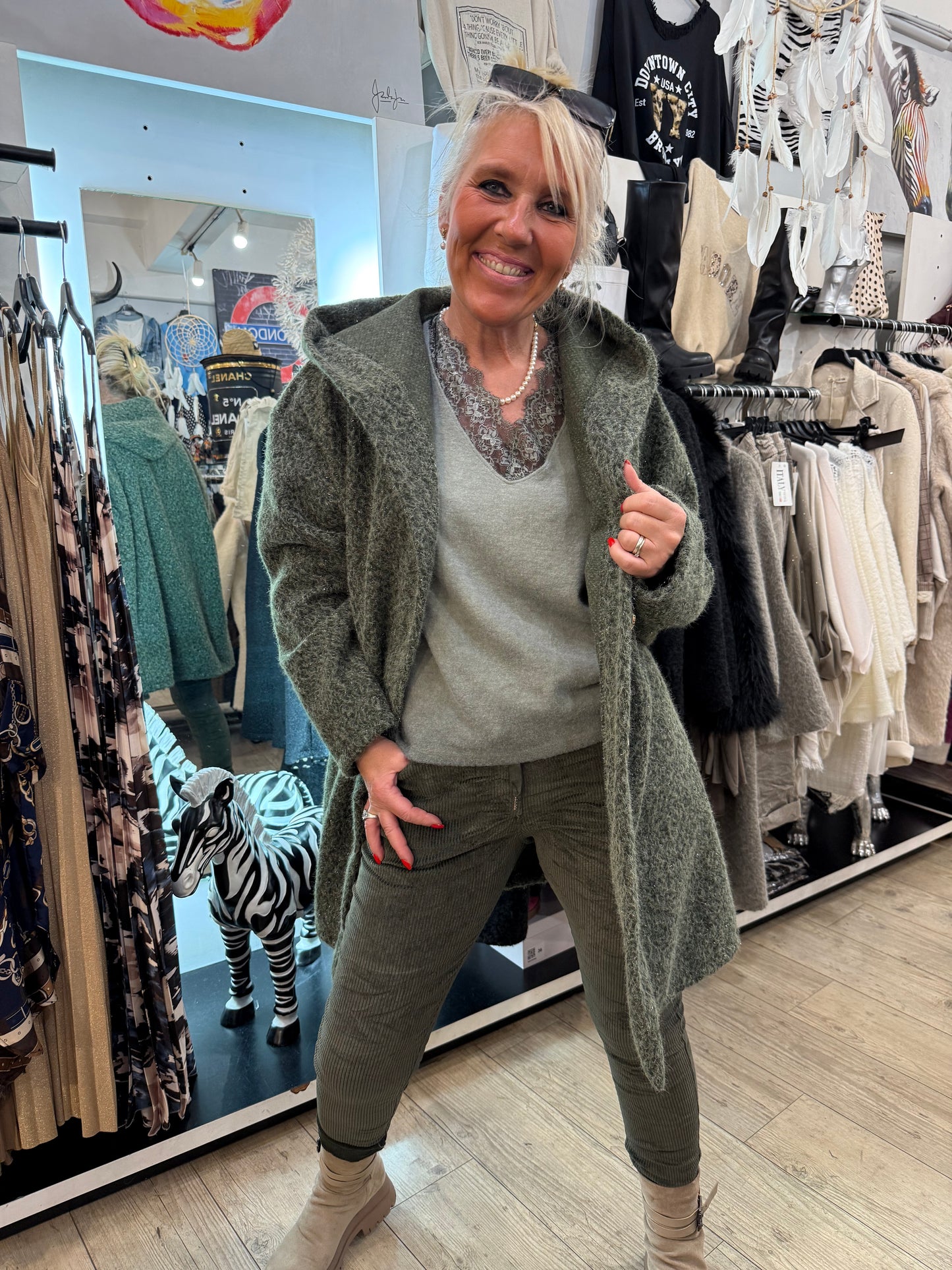 Manteau Camille kaki