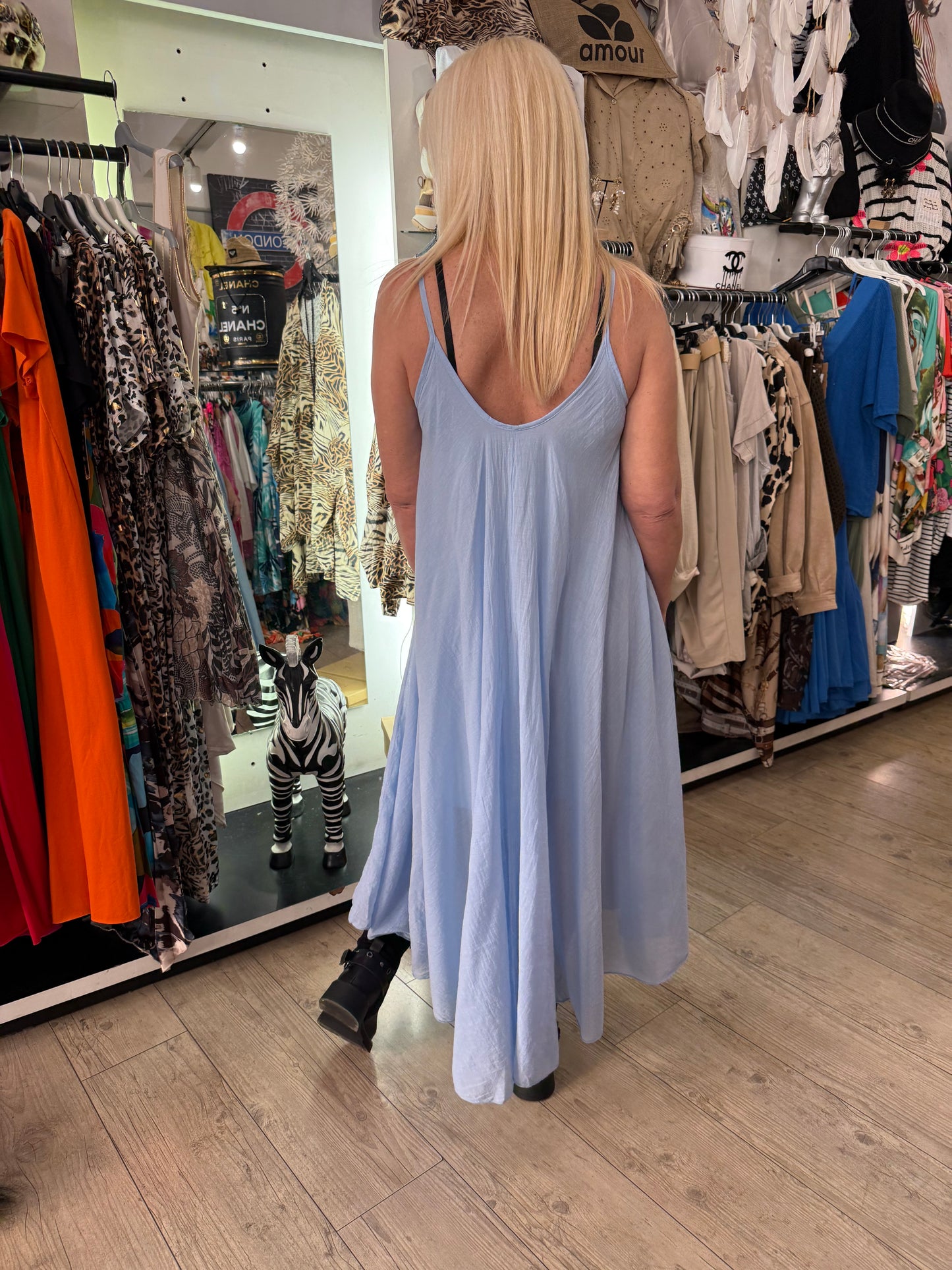 Robe églantine ciel +filet