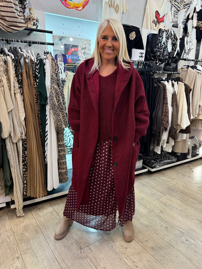Manteau Vicky bordeaux