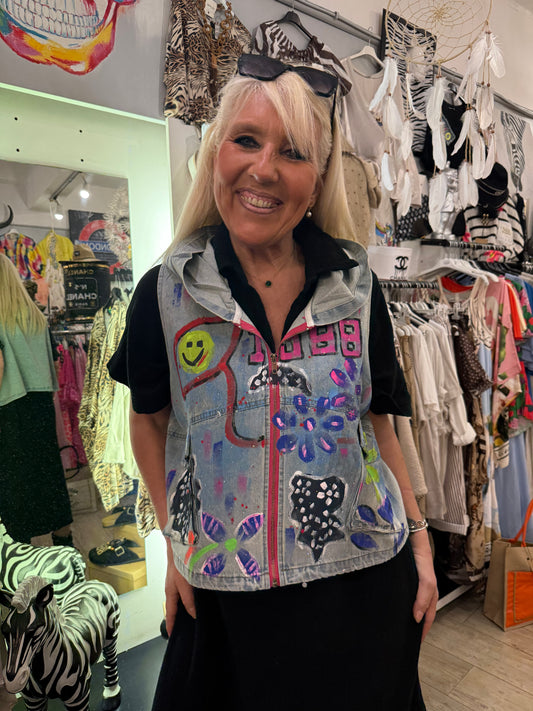 Veste jean smile