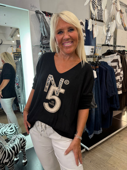 Pull 5 noir