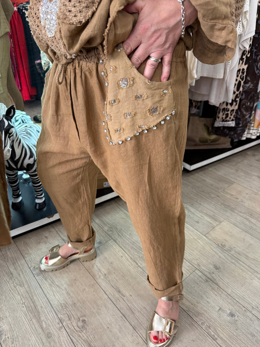 Pantalon camel
