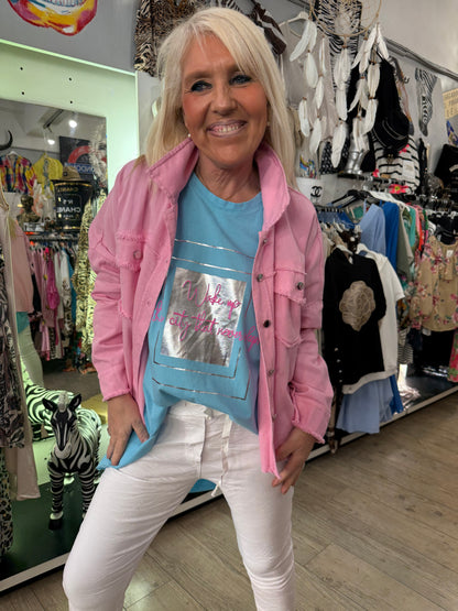 Veste Jean rose bb