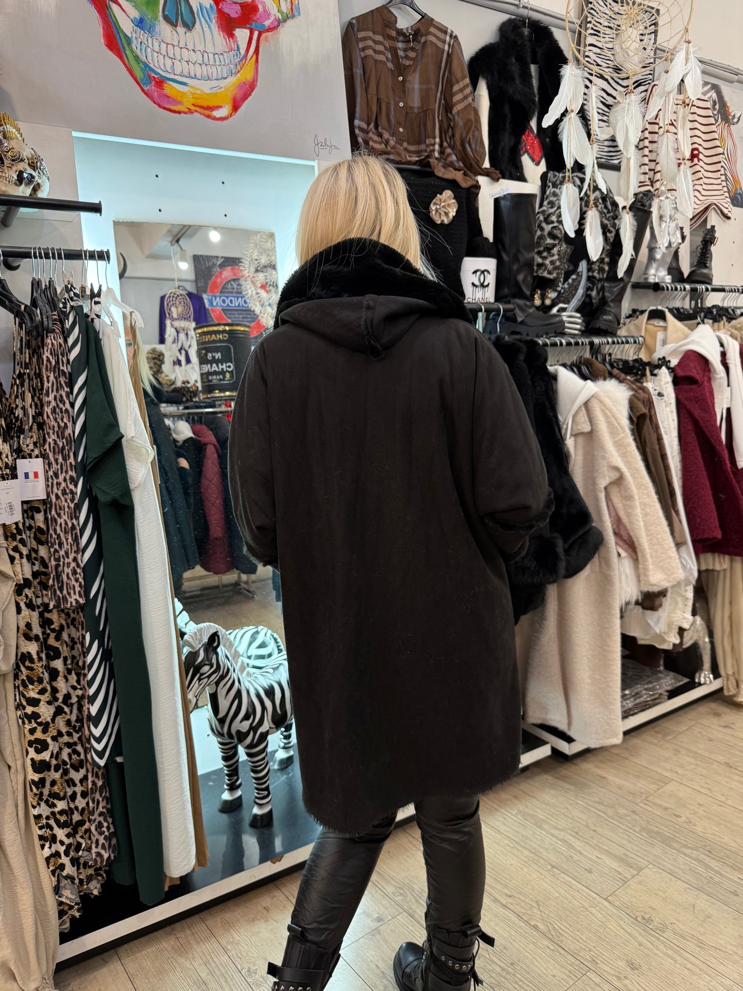 Manteau folie noir