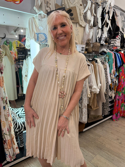 Robe Marylène beige