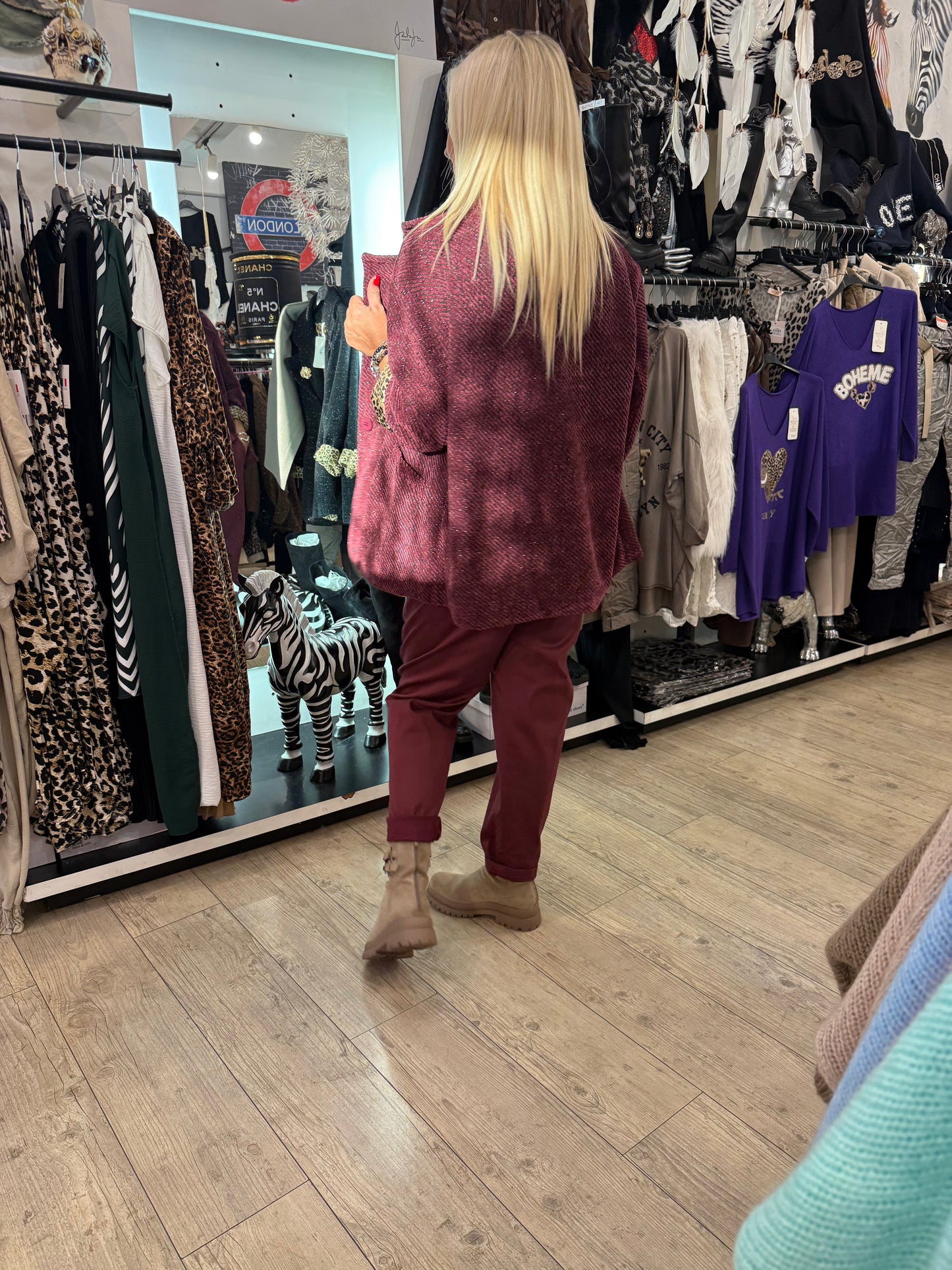 Veste gloria bordeaux