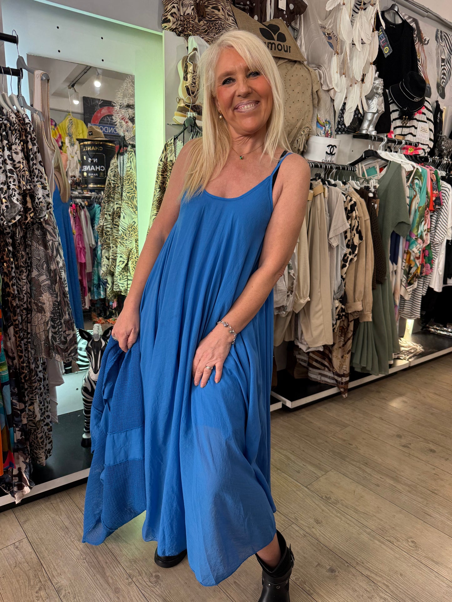 Robe églantine bleu roi