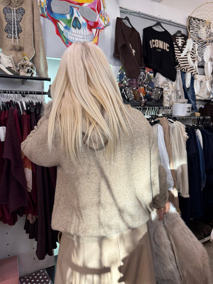 Pull nounours beige