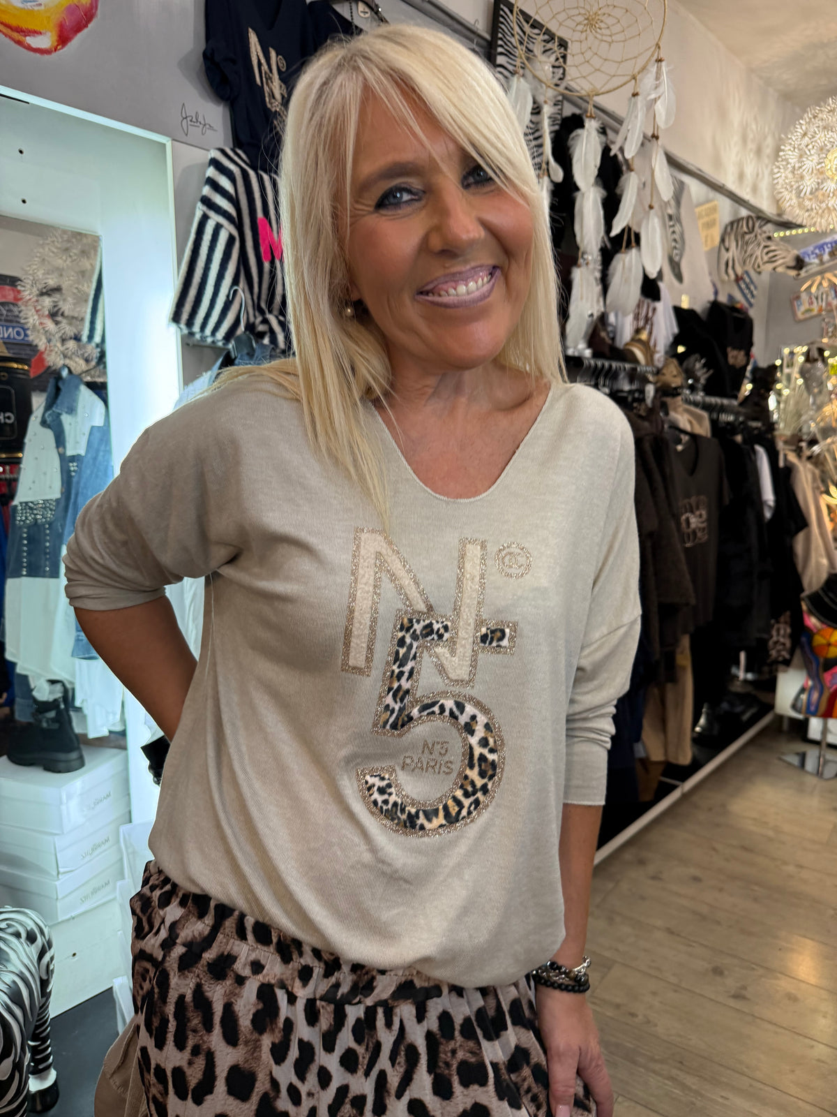 Pull n5 beige