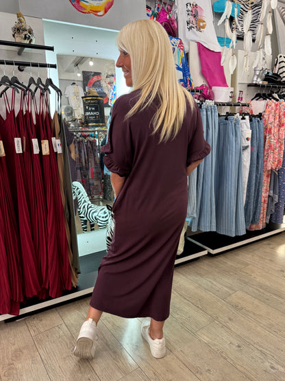 Robe Molly bordeaux