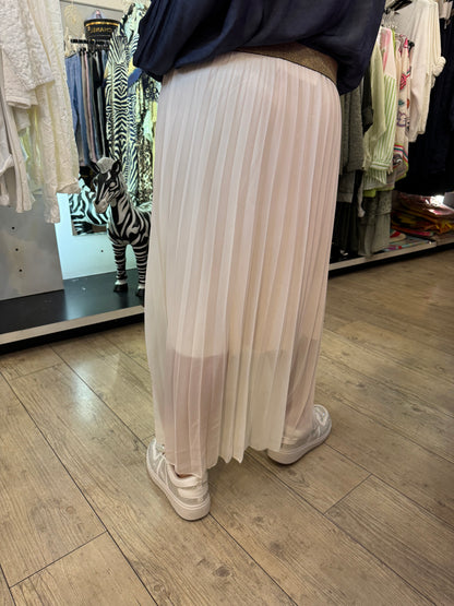 Jupe plissée blanche gde  taille