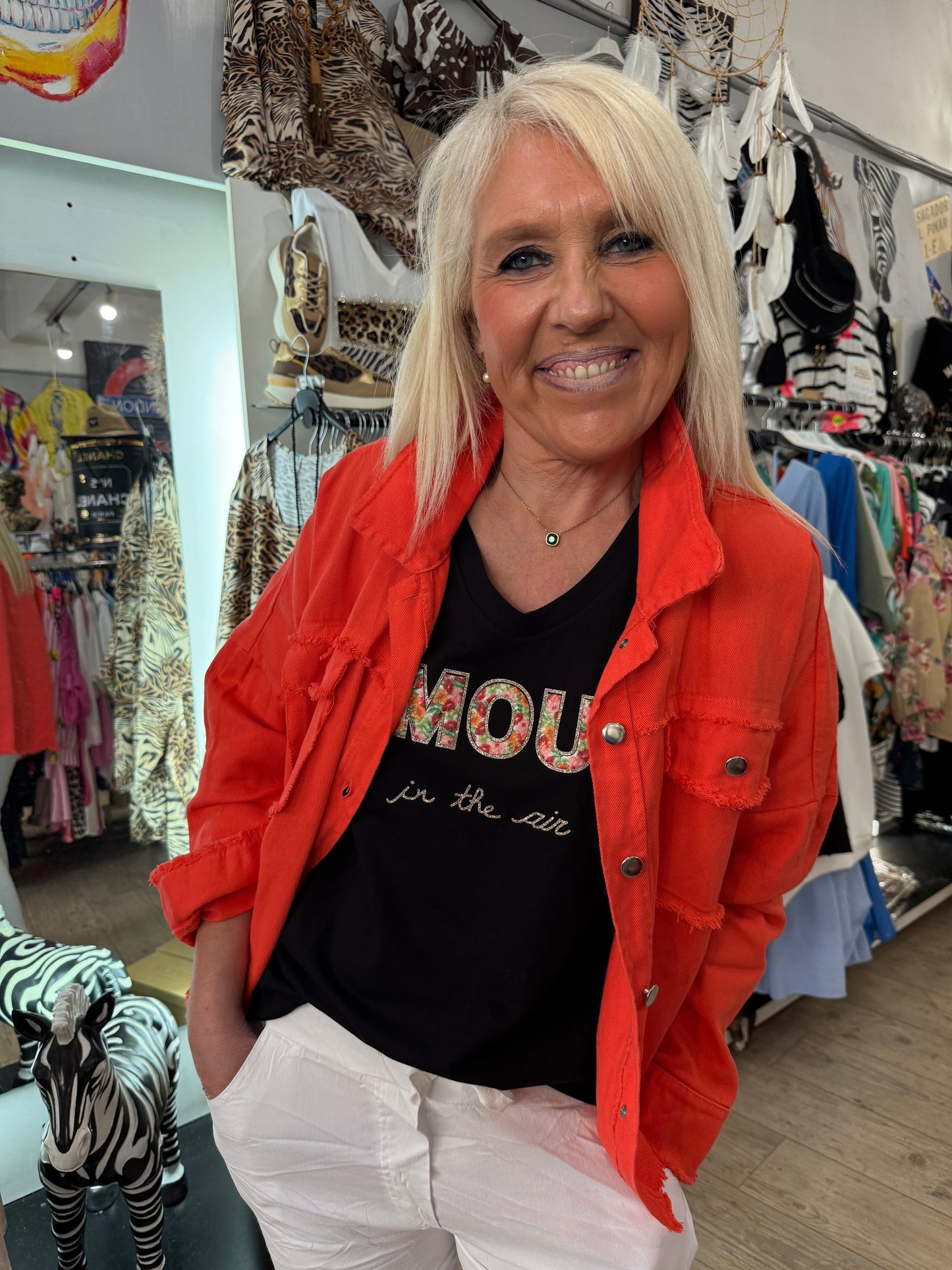 Veste Jean orange