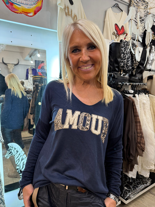 Pull amour marine