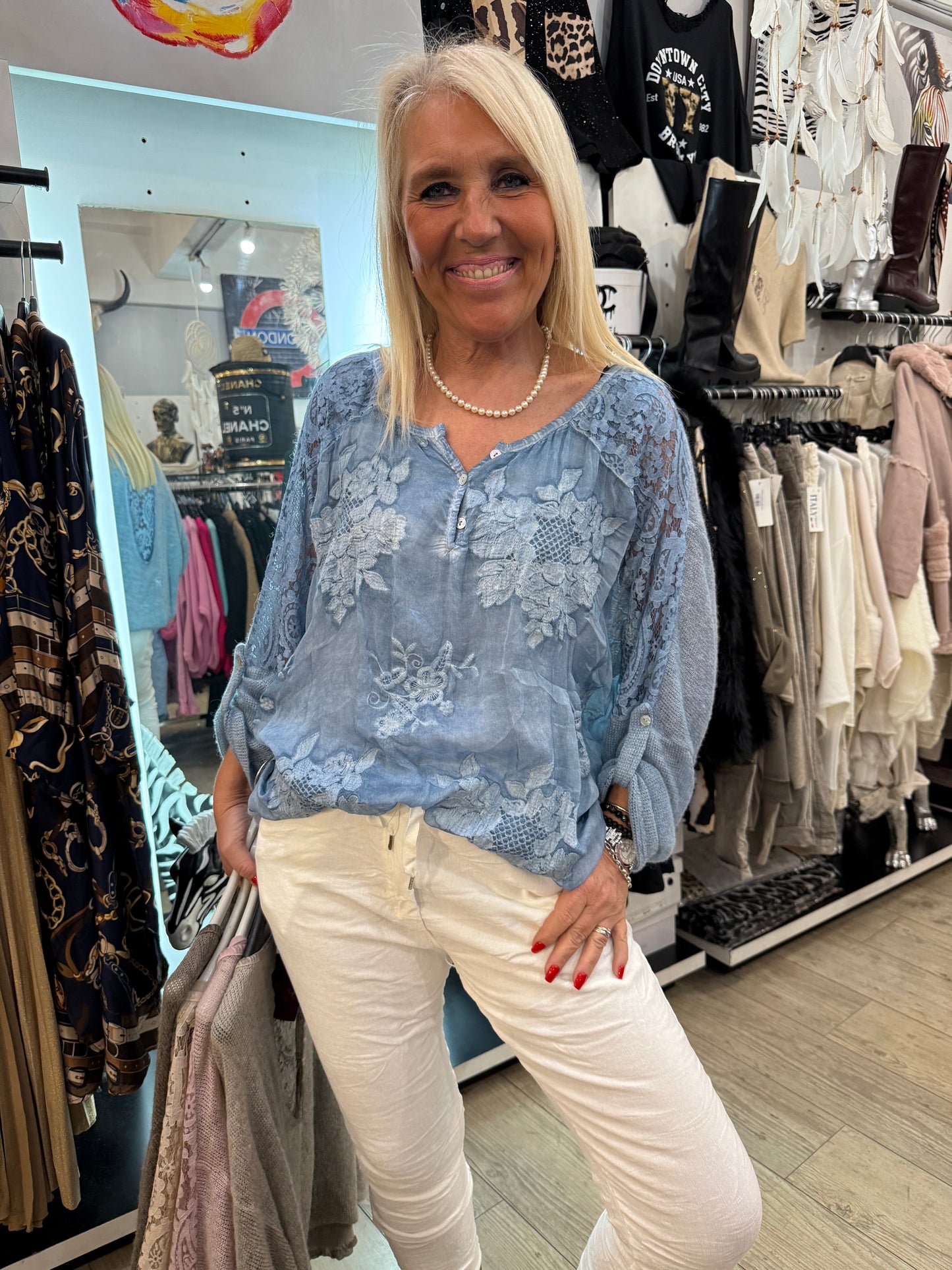 Tunique Armelle bleue