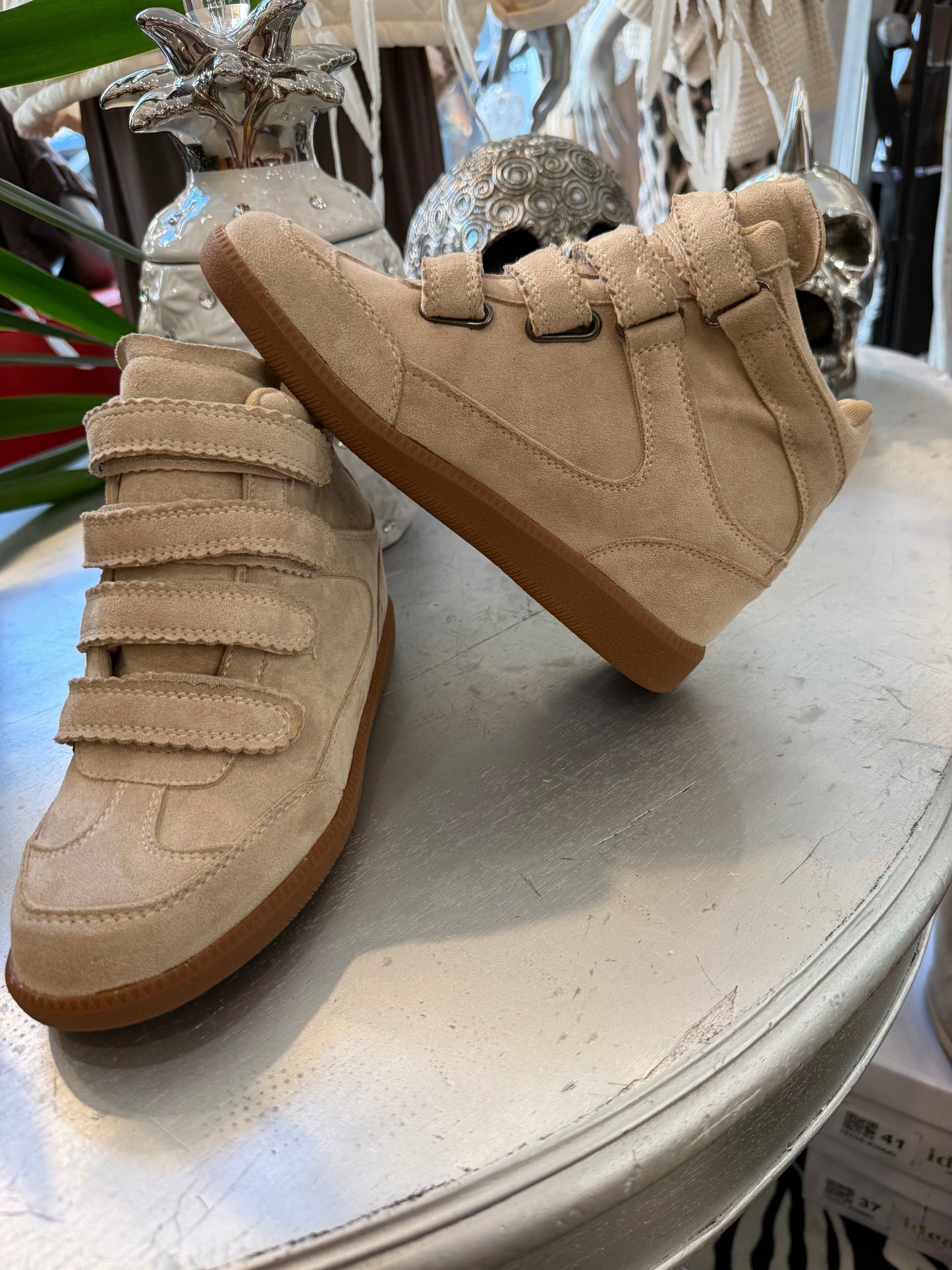Baskets Compensées beige