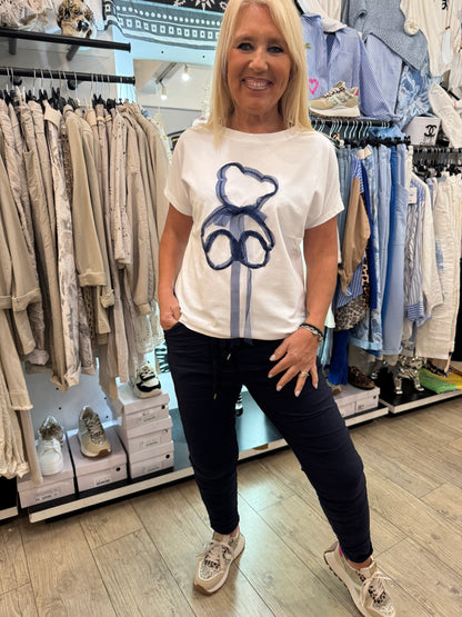 T shirt Teddy marine