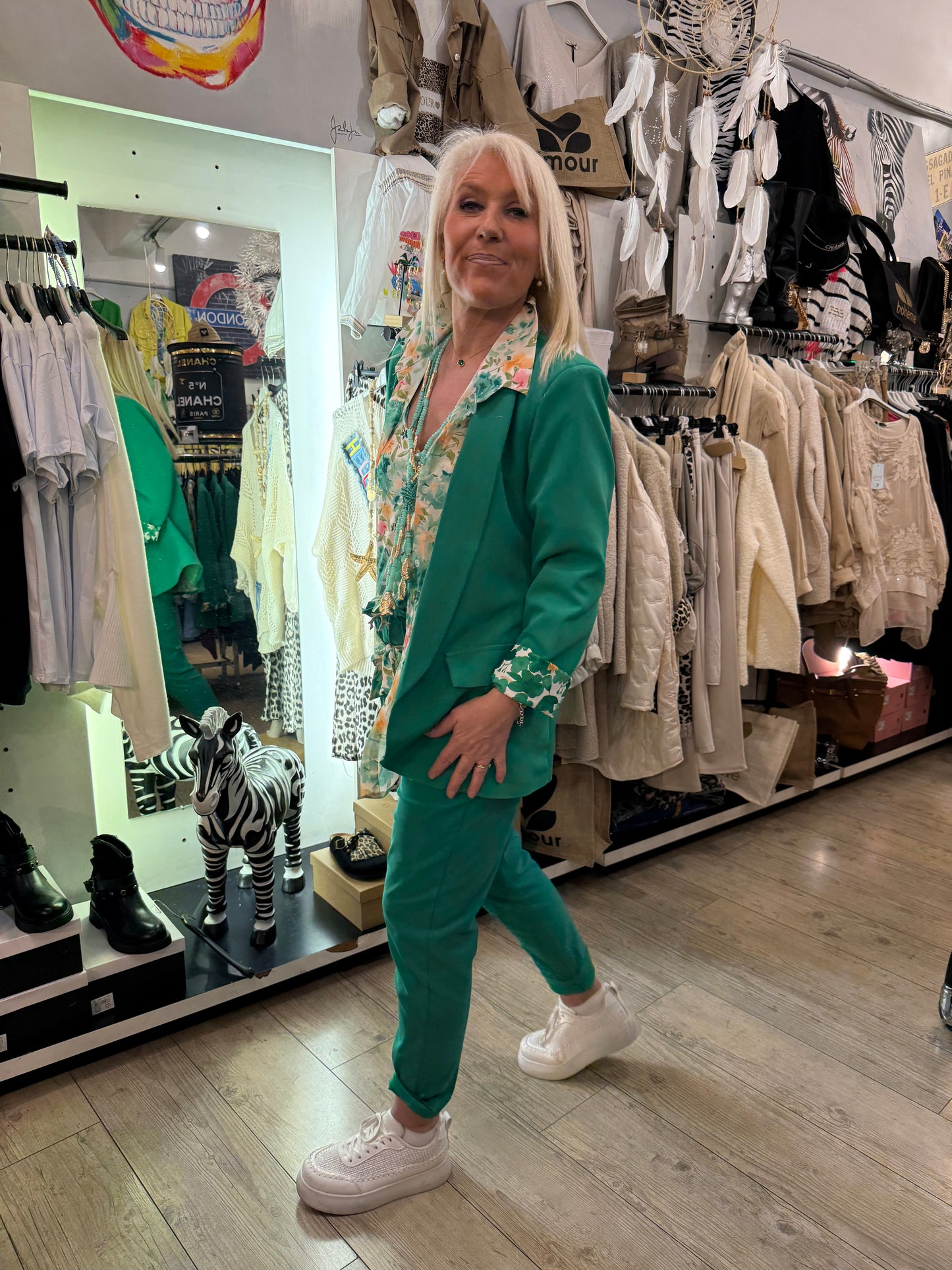 Veste gde taille verte Émilie
