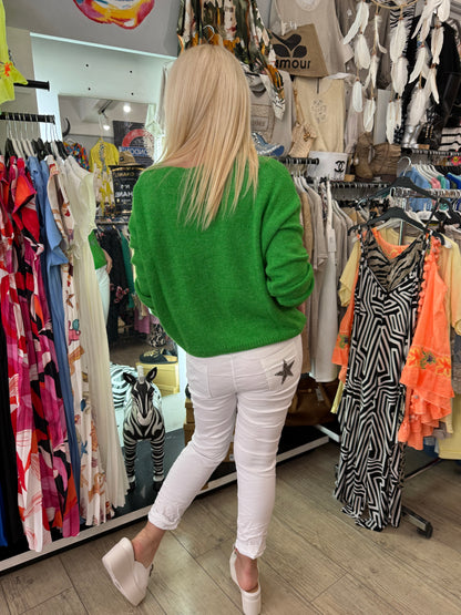 Pull mademoiselle vert