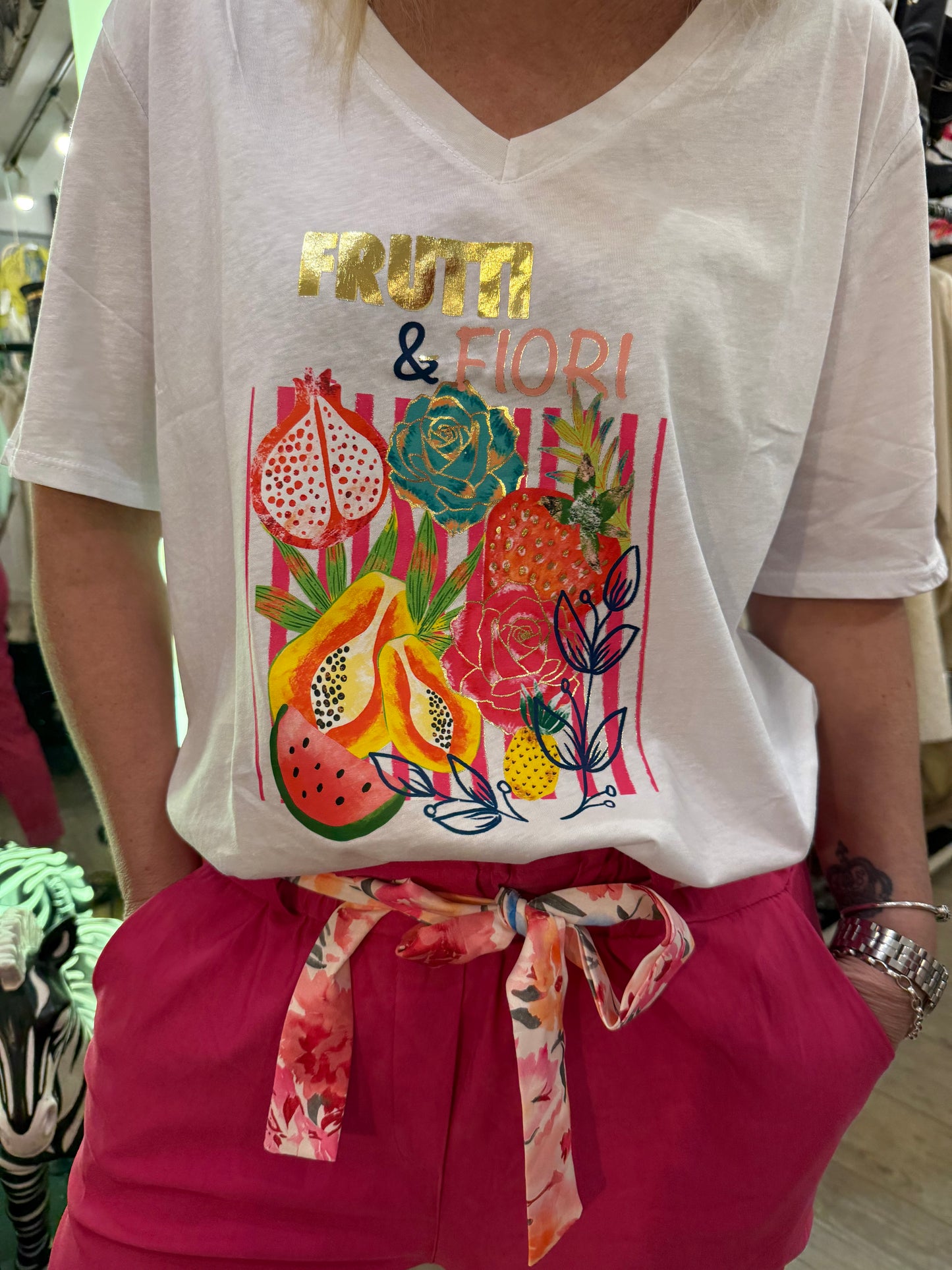 T shirt oversize frutti
