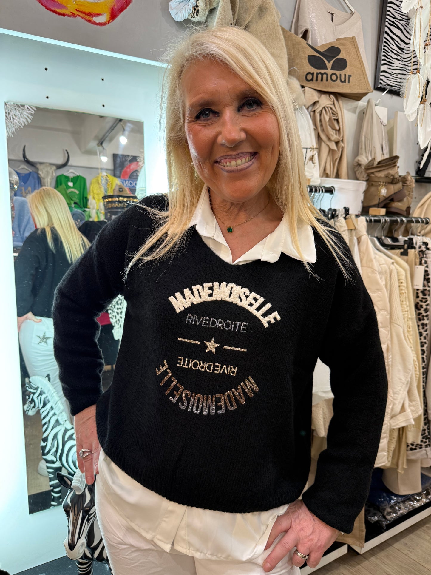 Pull mademoiselle noir