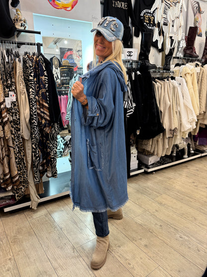 Manteau tencel oversize