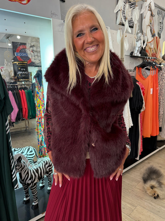 Gilet bordeaux Aldo