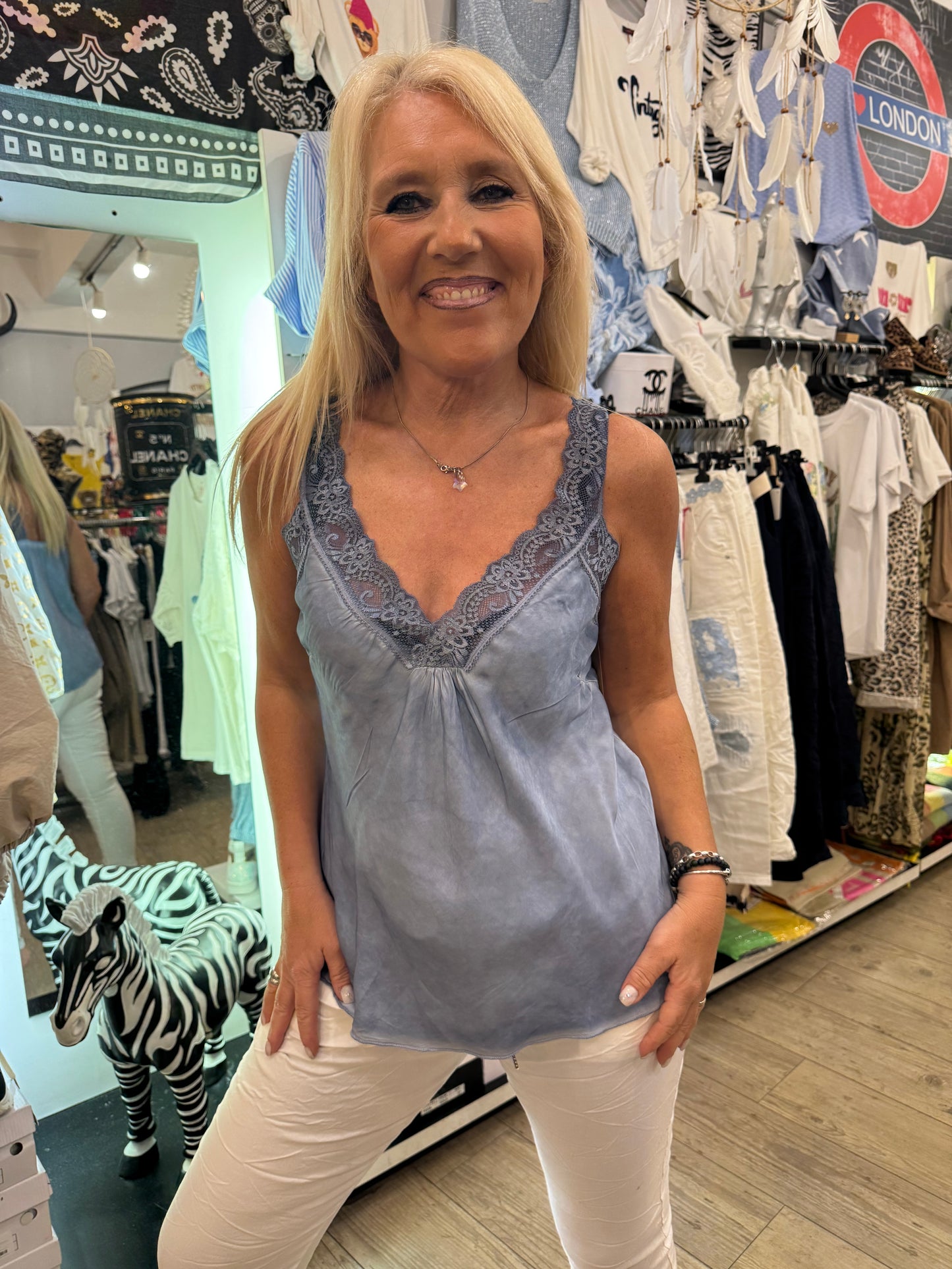 Top dentelle jean