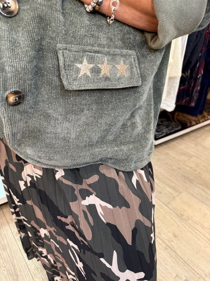 Veste étoile kaki