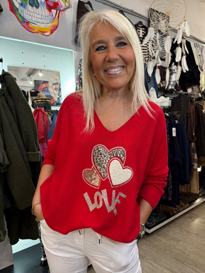 Pull love rouge