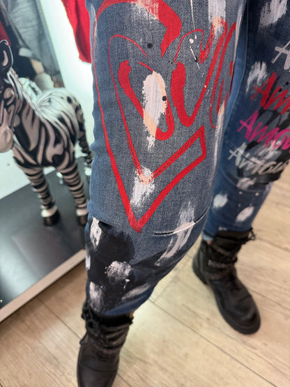 Jean graffiti