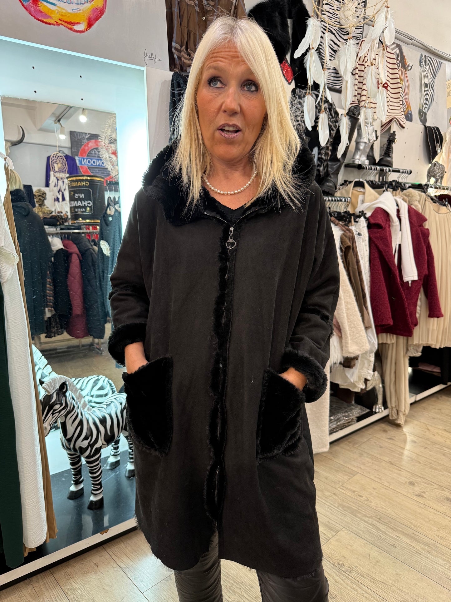 Manteau folie noir