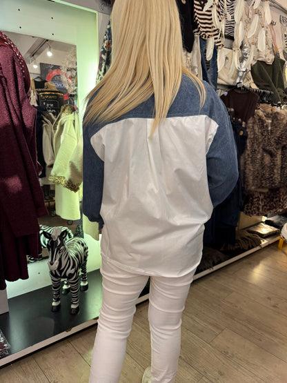 Tunique strass jean