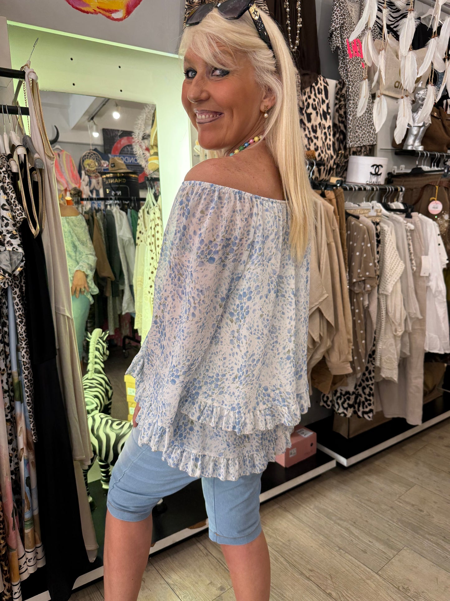 Tunique liberty bleue