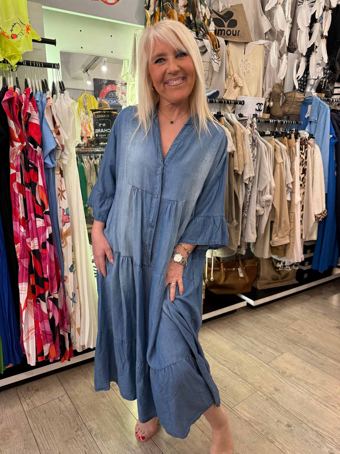Robe tencel gde taille