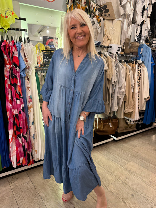 Robe tencel gde taille