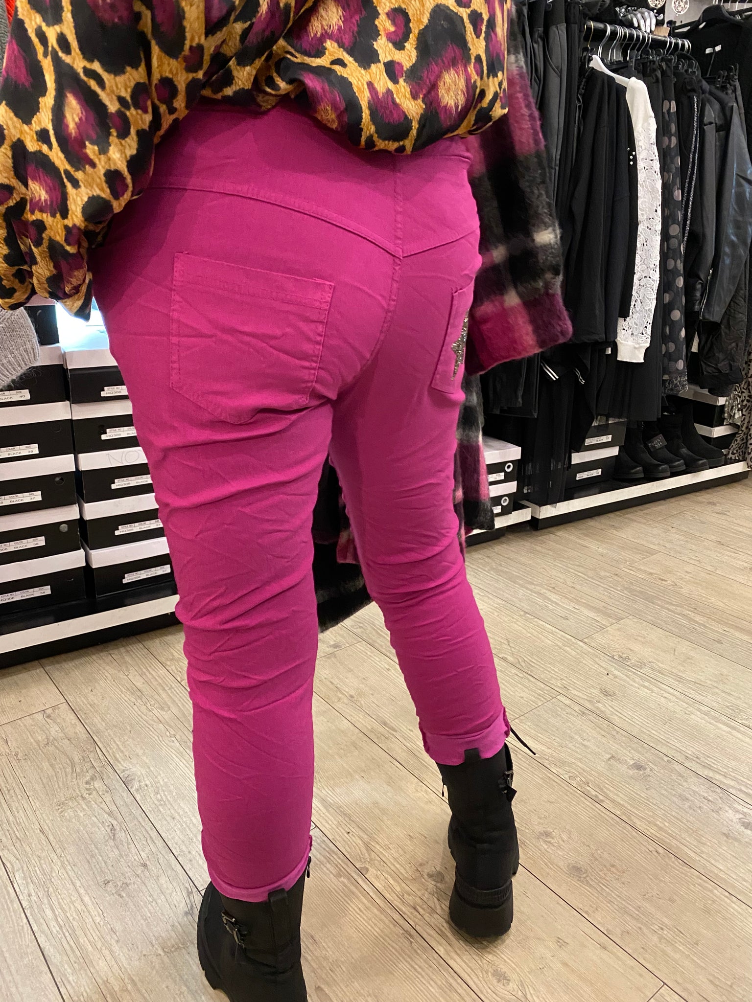 Pantalon magique fushia
