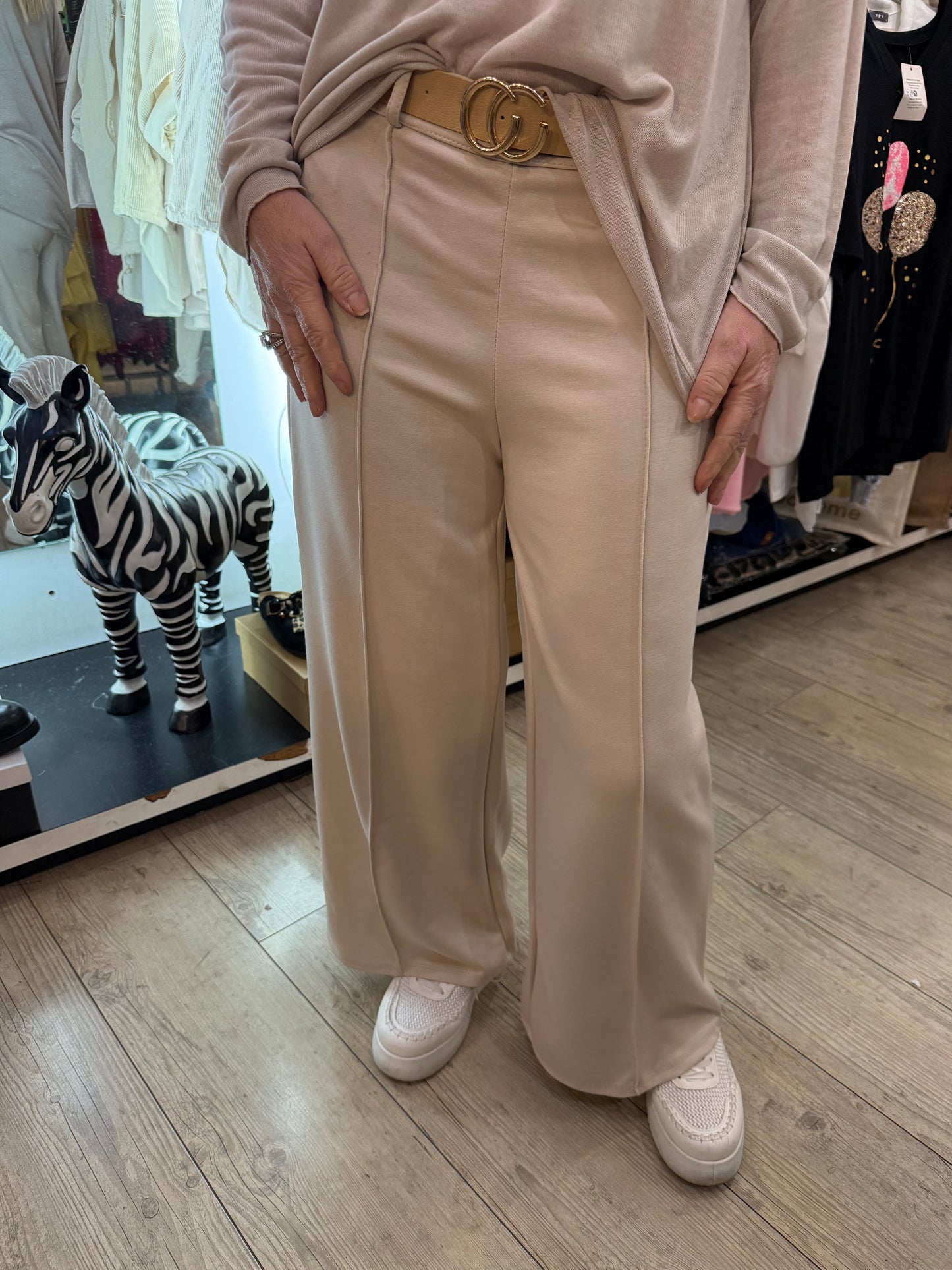 Pantalon Paula beige