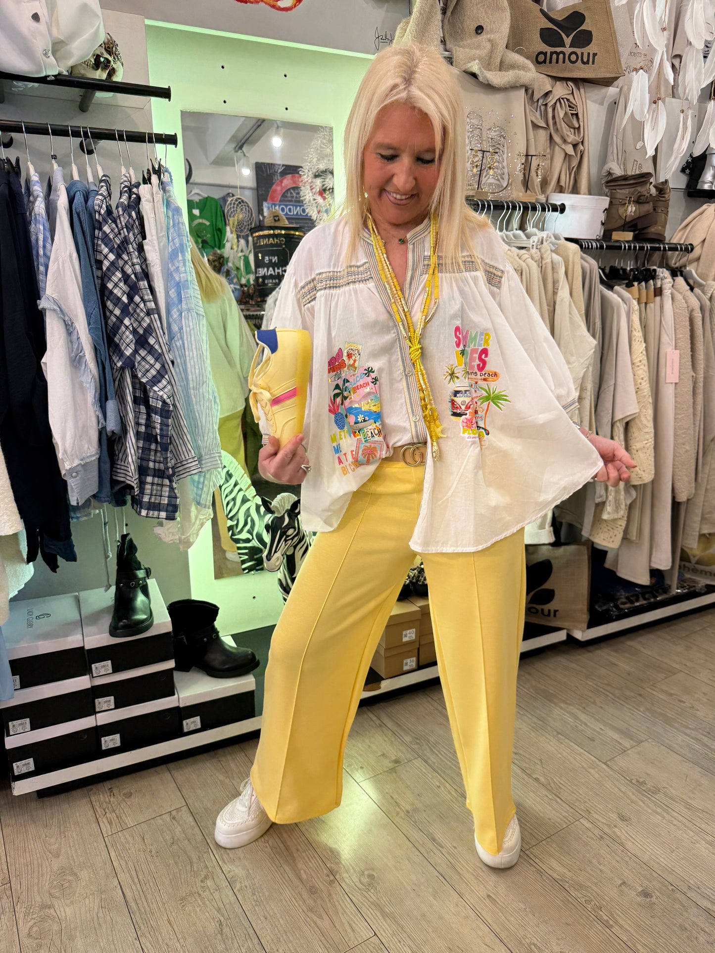 Pantalon Paula jaune