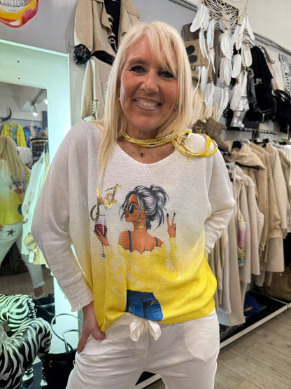 Pull just jaune