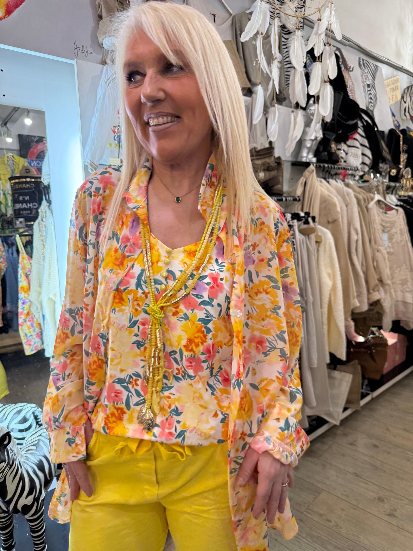 Chemise Émilie jaune