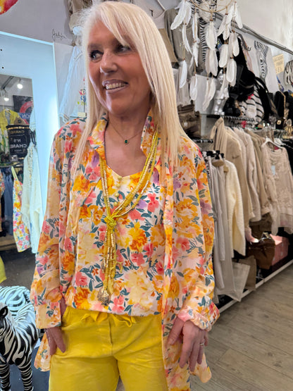 Chemise Émilie jaune