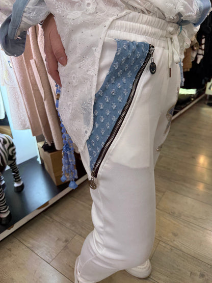 Pantalon star blanc
