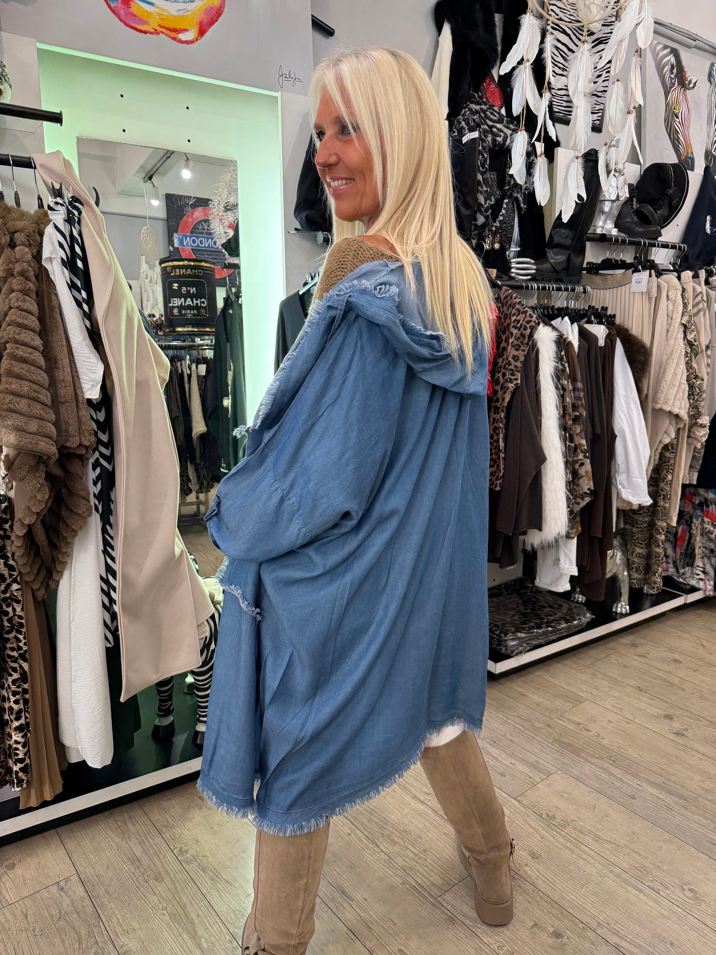 Manteau tencel oversize
