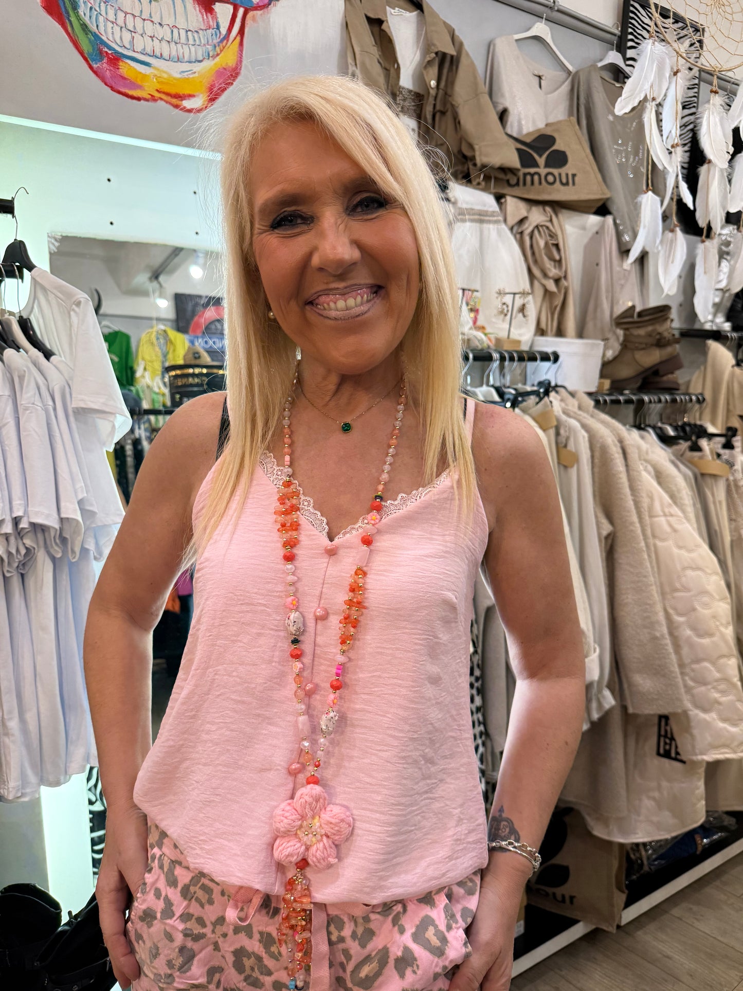 Top Émilie rose petite taille