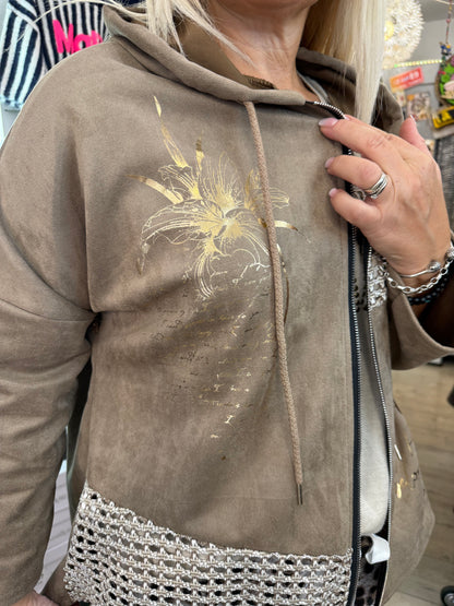 Veste Ali beige foncé