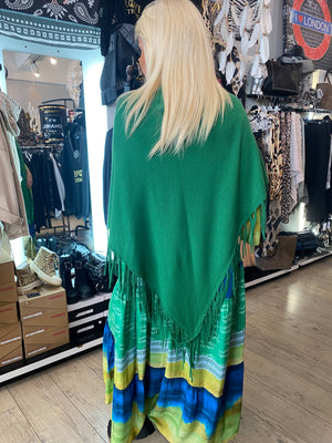 Poncho vert